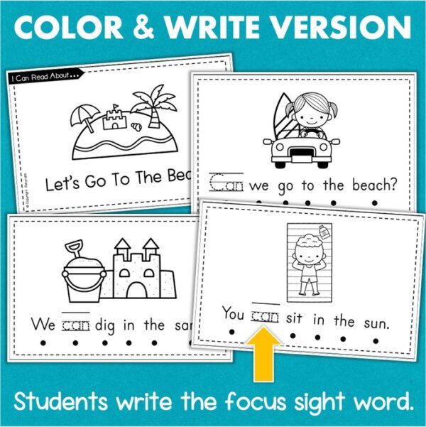 Emergent Reader Books with Kindergarten Sight Words Set 2