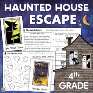 haunted house escape room 4th grade