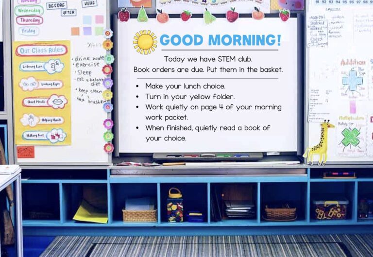 8 Best Classroom Morning Work Ideas and Routines