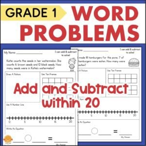1st grade word problems