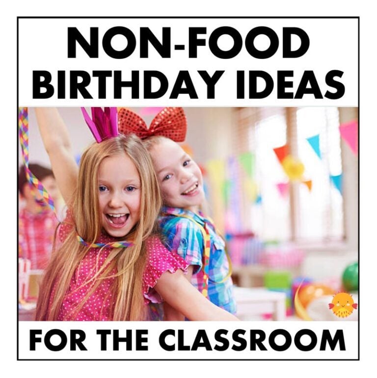 non food classroom birthday ideas