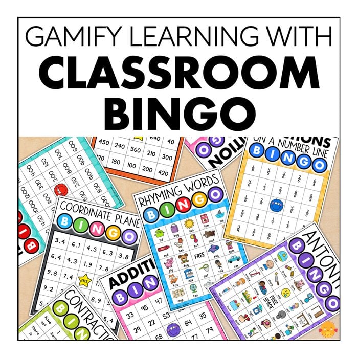 classroom bingo students playing math bingo with teacher