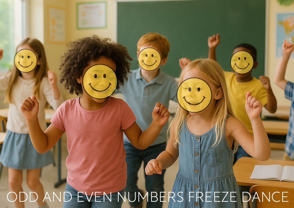odd and even numbers freeze dance