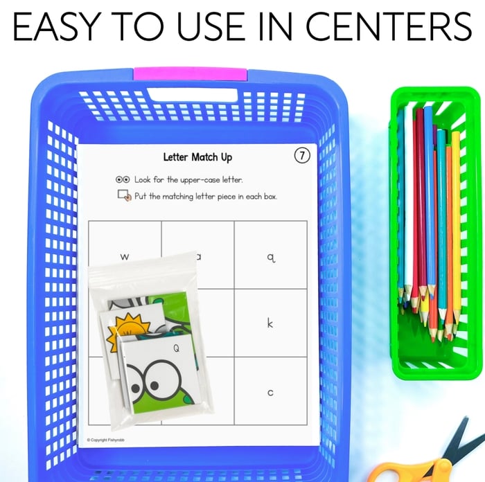 Letter Recognition Puzzles Upper and Lowercase Letter Match Centers and Worksheets - Image 7