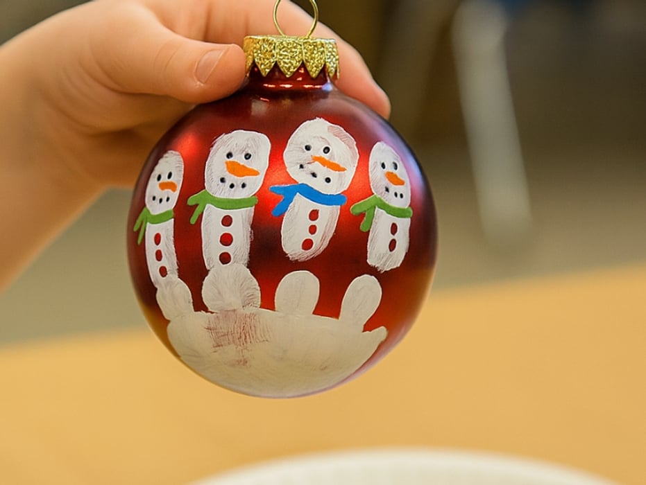 handprint ornament diy christmas gifts for parents from students 