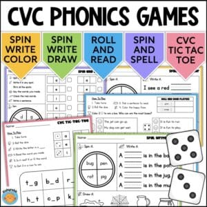 CVC words Phonics Games a