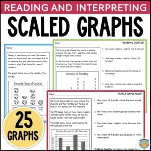 3rd grade scaled graphs worksheets a