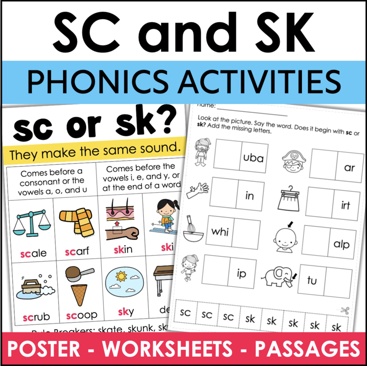 SC and SK phonics activities poster worksheets passages f406fbb6 large 17187236 elementary intervention