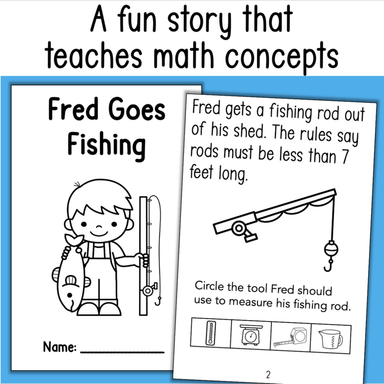 Fred Goes Fishing math story book 13384205 teaching measurement concepts for elementary intervention students
