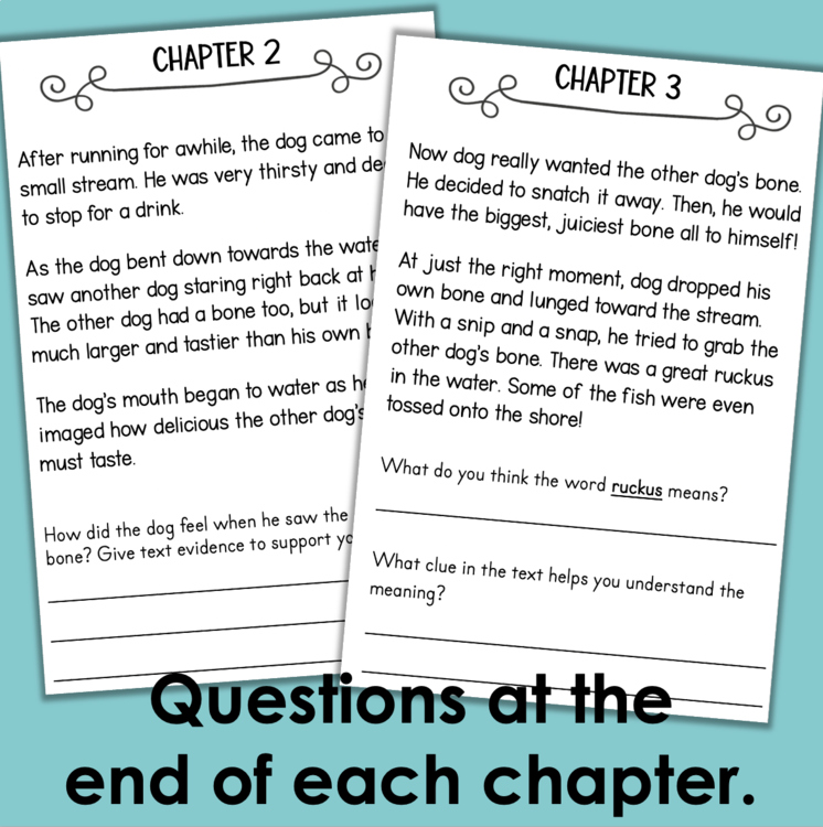 Reading comprehension chapters with questions for elementary intervention students – 7b7b25bd large format 3345557